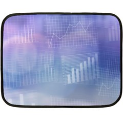 Business Background Blue Corporate Fleece Blanket (mini) by Nexatart