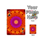 Mandala Orange Pink Bright Playing Cards 54 (Mini)  Front - Club7