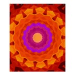 Mandala Orange Pink Bright Shower Curtain 60  x 72  (Medium)  60 x72  Curtain