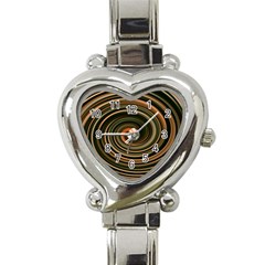 Strudel Spiral Eddy Background Heart Italian Charm Watch by Nexatart