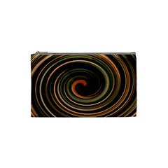 Strudel Spiral Eddy Background Cosmetic Bag (small)  by Nexatart