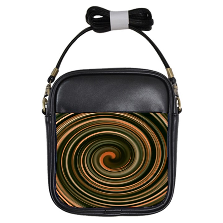 Strudel Spiral Eddy Background Girls Sling Bags