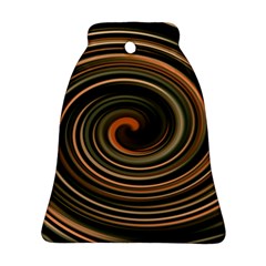 Strudel Spiral Eddy Background Bell Ornament (two Sides) by Nexatart