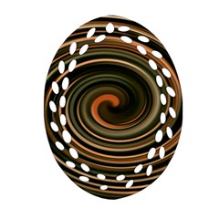 Strudel Spiral Eddy Background Ornament (oval Filigree)