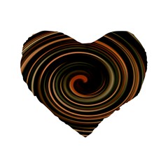 Strudel Spiral Eddy Background Standard 16  Premium Heart Shape Cushions by Nexatart