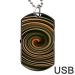 Strudel Spiral Eddy Background Dog Tag USB Flash (Two Sides) Back