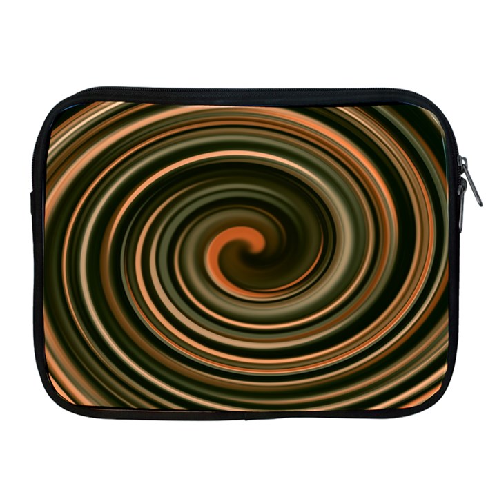 Strudel Spiral Eddy Background Apple iPad 2/3/4 Zipper Cases