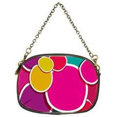 Paint Circle Red Pink Yellow Blue Green Polka Chain Purses (one Side)  by Mariart