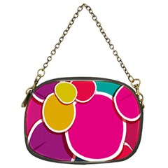 Paint Circle Red Pink Yellow Blue Green Polka Chain Purses (two Sides)  by Mariart