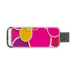 Paint Circle Red Pink Yellow Blue Green Polka Portable Usb Flash (one Side) by Mariart