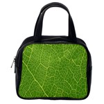 Green Leaf Line Classic Handbags (One Side) Front