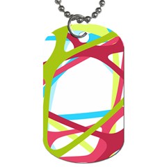 Nets Network Green Red Blue Line Dog Tag (two Sides)