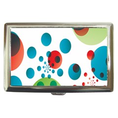 Polka Dot Circle Red Blue Green Cigarette Money Cases