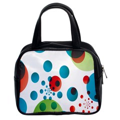 Polka Dot Circle Red Blue Green Classic Handbags (2 Sides) by Mariart
