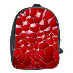 Plaid Iron Red Line Light School Bags(large) 