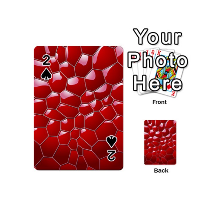 Plaid Iron Red Line Light Playing Cards 54 (Mini) 