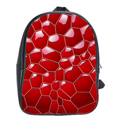 Plaid Iron Red Line Light School Bags (xl)  by Mariart