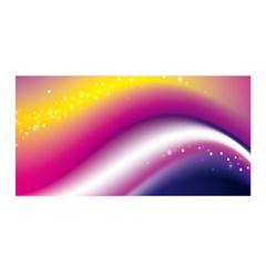 Rainbow Space Red Pink Purple Blue Yellow White Star Satin Wrap by Mariart