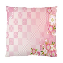 Sakura Flower Floral Pink Star Plaid Wave Chevron Standard Cushion Case (two Sides)