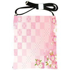 Sakura Flower Floral Pink Star Plaid Wave Chevron Shoulder Sling Bags by Mariart