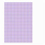 Plaid Purple White Line Small Garden Flag (Two Sides) Back