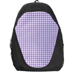 Plaid Purple White Line Backpack Bag by Mariart