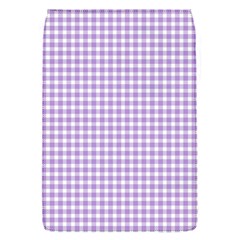 Plaid Purple White Line Flap Covers (s) 