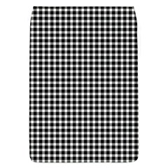 Plaid Black White Line Flap Covers (l)  by Mariart