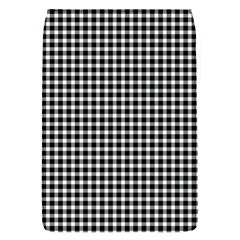 Plaid Black White Line Flap Covers (s)  by Mariart
