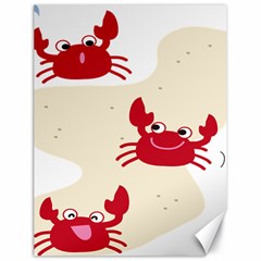 Sand Animals Red Crab Canvas 18  X 24   by Mariart