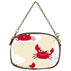 Sand Animals Red Crab Chain Purses (one Side)  by Mariart