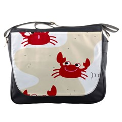 Sand Animals Red Crab Messenger Bags