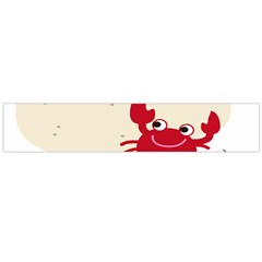 Sand Animals Red Crab Flano Scarf (large)
