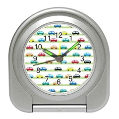 Small Car Red Yellow Blue Orange Black Kids Travel Alarm Clocks by Mariart