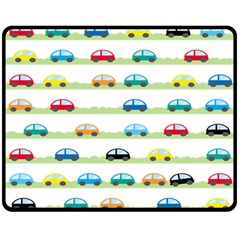 Small Car Red Yellow Blue Orange Black Kids Double Sided Fleece Blanket (medium)  by Mariart