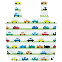 Small Car Red Yellow Blue Orange Black Kids Full Print Recycle Bags (l)  by Mariart