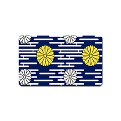 Sunflower Line Blue Yellpw Magnet (Name Card)