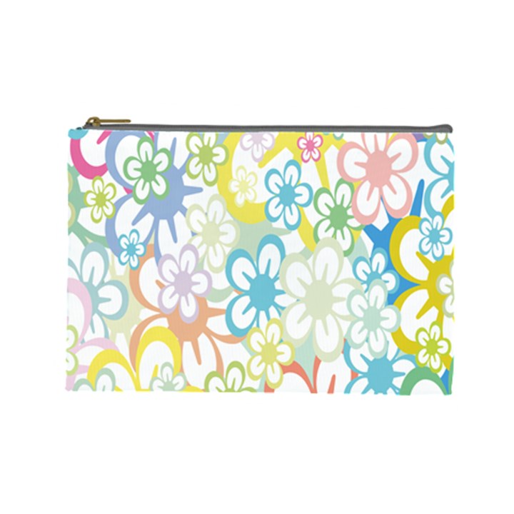 Star Flower Rainbow Sunflower Sakura Cosmetic Bag (Large) 