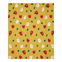 Tulip Sunflower Sakura Flower Floral Red White Leaf Green Shower Curtain 60  X 72  (medium)  by Mariart