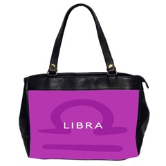 Zodizc Libra Purple Office Handbags (2 Sides)  by Mariart