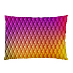 Triangle Plaid Chevron Wave Pink Purple Yellow Rainbow Pillow Case