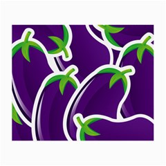 Vegetable Eggplant Purple Green Small Glasses Cloth by Mariart