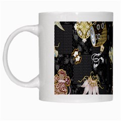 Traditional Music Drum Batik White Mugs