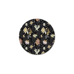 Traditional Music Drum Batik Golf Ball Marker