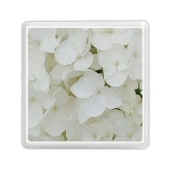Hydrangea Flowers Blossom White Floral Photography Elegant Bridal Chic  Memory Card Reader (square) 