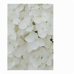 Hydrangea Flowers Blossom White Floral Photography Elegant Bridal Chic  Small Garden Flag (two Sides) by yoursparklingshop