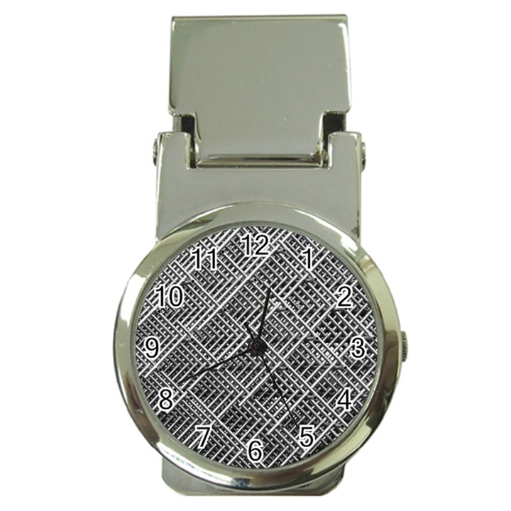 Pattern Metal Pipes Grid Money Clip Watches