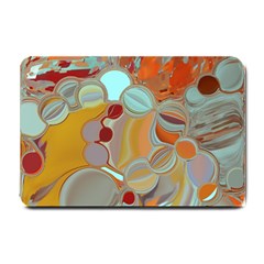 Liquid Bubbles Small Doormat  by digitaldivadesigns