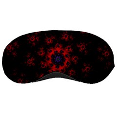 Fractal Abstract Blossom Bloom Red Sleeping Masks