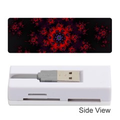 Fractal Abstract Blossom Bloom Red Memory Card Reader (Stick) 